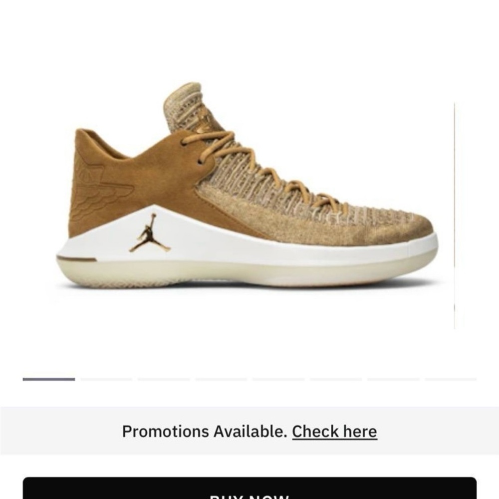 2018 Air Jordan 32 Low 'Golden Harvest' Size 10